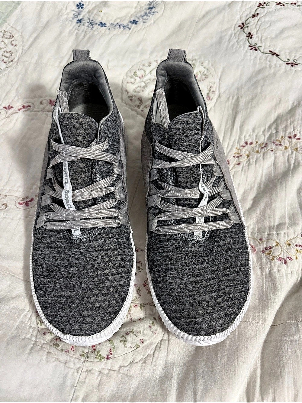 Sorel Out N About Wedge Waterproof Gray Sneakers US 7.5